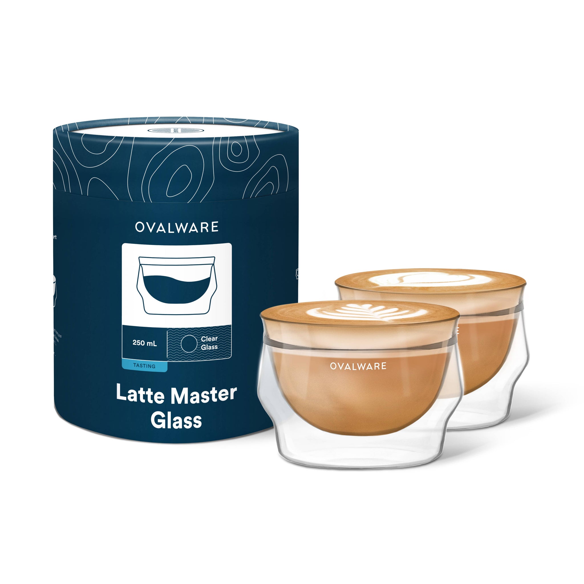 Double Wall Latte Master Glass - 250mL/ 8.5oz - Set of 2 – Zelie